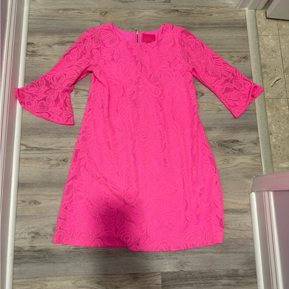 Lily Pulitzer Pink Lace Dress